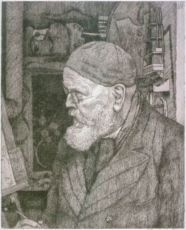 Leopold von Kalckreuth - Autoritratto, 1906, Fine Arts Museums of San Francisco